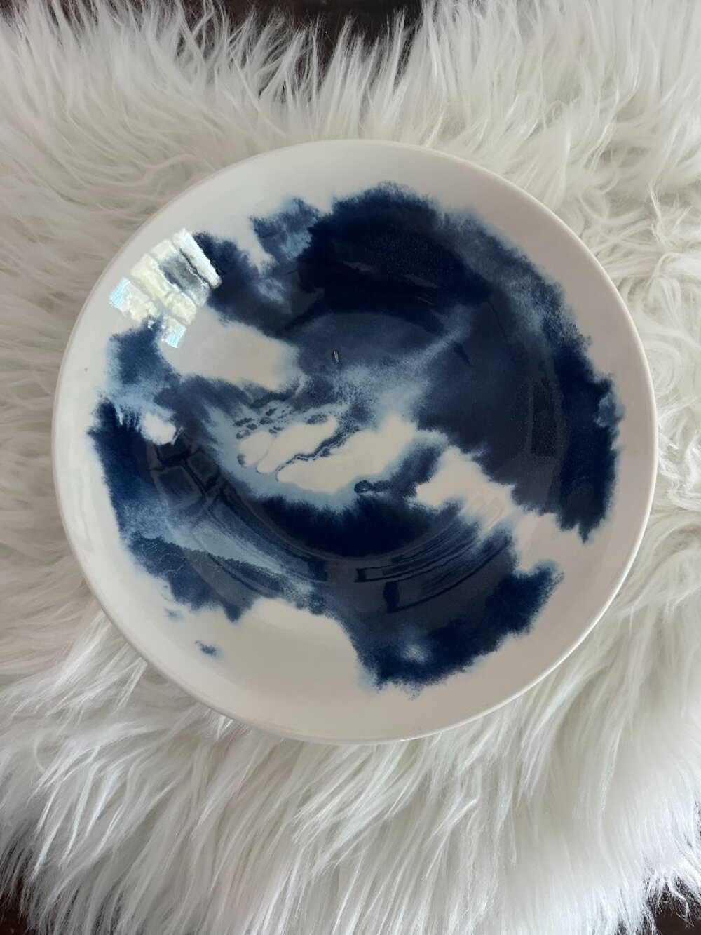 The Royal Stafford Blue & White Swirl Pasta Bowl